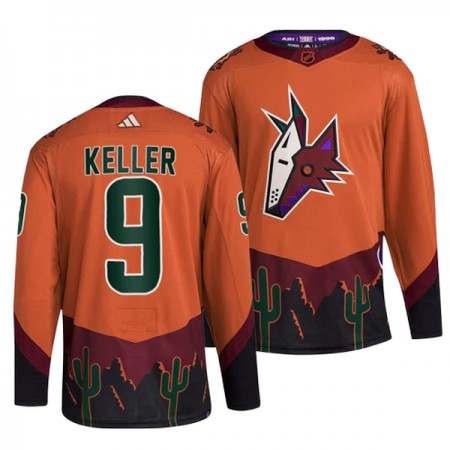 Arizona Coyotes Trikot Clayton Keller 9 Adidas 2022-23 Orange Reverse Retro 2.0 Authentic - Herren